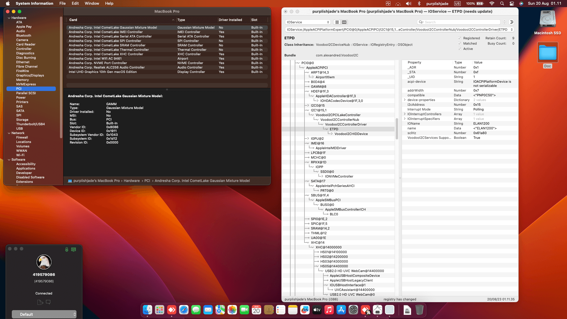 Asus VivoBook X415FAC [CometLake   Intel UHD Graphics 10th Gen + I2C]   OpenCore 1